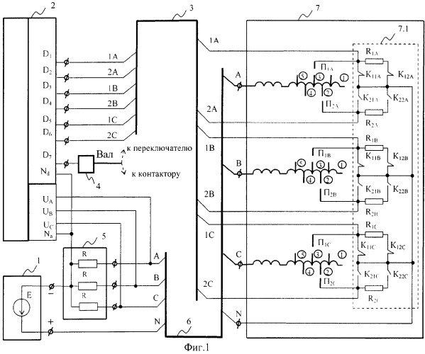 Способ снятия в силовых трансформаторах круговой диаграммы регулятора под нагрузкой и устройство для его осуществления (патент 2304345)