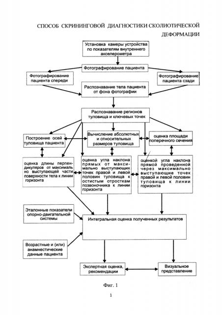 Способ скрининговой диагностики сколиотической деформации (патент 2638644)