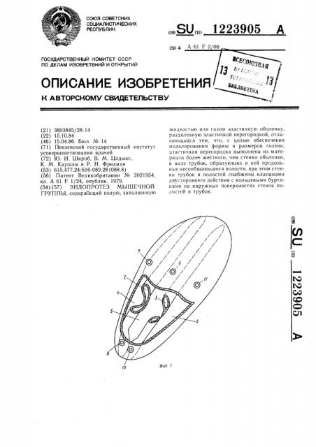 Эндопротез мышечной группы (патент 1223905)