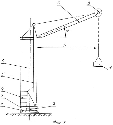 Башенный кран (патент 2488544)
