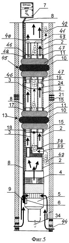 Скважинная насосная пакерная установка гарипова (патент 2439374)