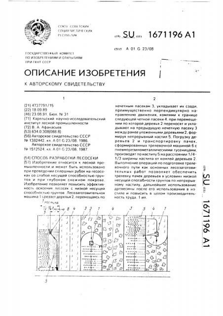 Способ разработки лесосеки (патент 1671196)