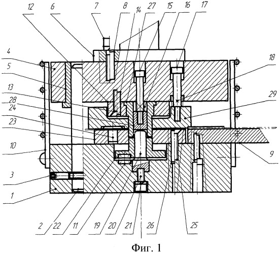 Универсальный комбинированный штамп для вырубки заготовки и вытяжки изделий (патент 2436648)
