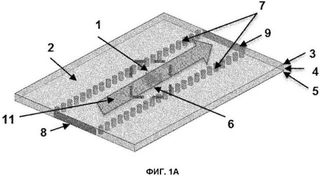 Оптически управляемый переключатель миллиметрового диапазона для структур на основе волновода со штырьевыми стенками на базе печатной платы (патент 2665335)