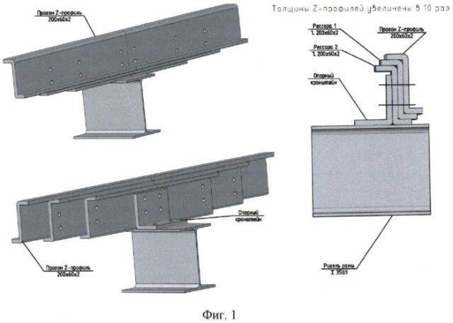 Узел рессорного типа опирания z-образных прогонов на основные несущие конструкции (патент 2548268)