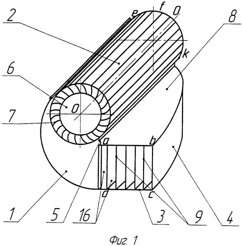 Диаметральный вентилятор (патент 2490518)