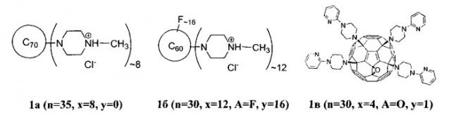 Применение аминных производных фуллеренов с60 и с70 и композиций на их основе в качестве противомикробных средств (патент 2522012)