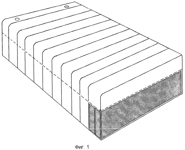 Надувной матрац горизонтального действия (патент 2315539)