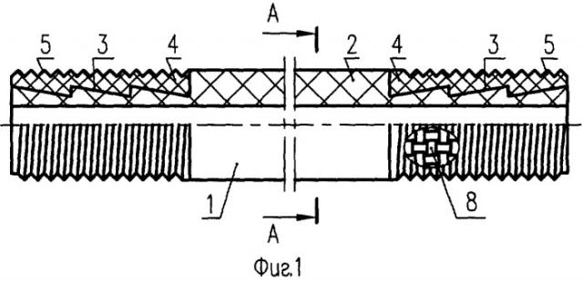Композитный резьбовой соединительный элемент (патент 2309848)