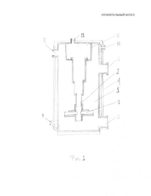 Отопительный котел (патент 2598617)