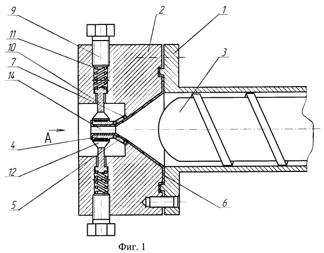 Экструзионная плоскощелевая головка с регулируемым профилем формующего канала (патент 2251485)
