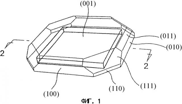 Пластина из монокристаллического алмаза (варианты) и способ ее получения (патент 2332532)