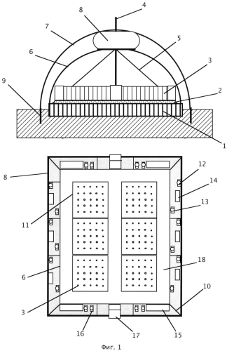 Тепличный комплекс для районов крайнего севера (устройство и способ) (патент 2550599)