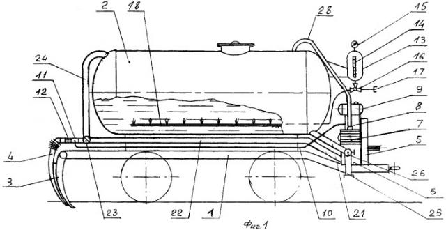 Машина для внутрипочвенного внесения жидкого навоза (патент 2343680)