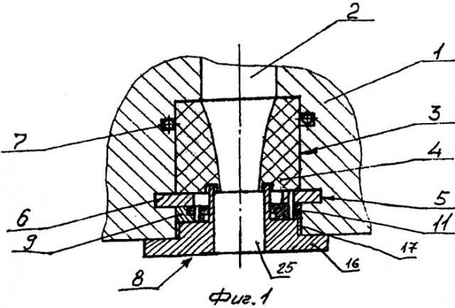 Промывочный узел бурового долота (варианты) (патент 2539073)