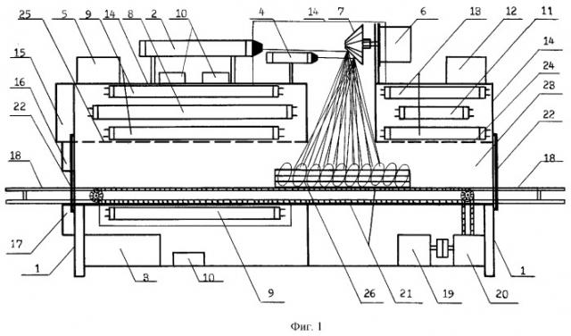 Установка для комплексной обработки инкубационных яиц лучистой энергией (патент 2265999)