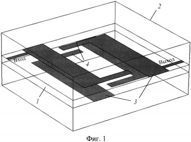 Миниатюрный полосковый фильтр (патент 2659321)