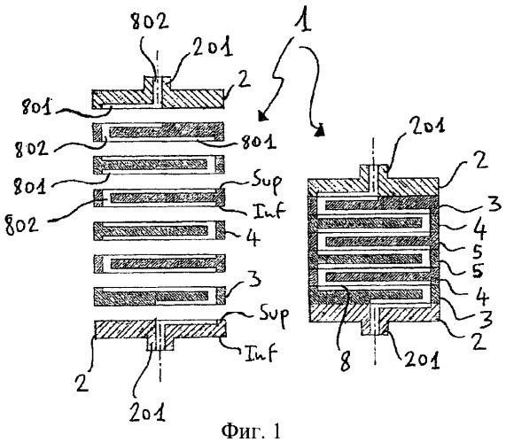 Устройство, состоящее из модульных винтов, для электрической изоляции труб (патент 2426953)