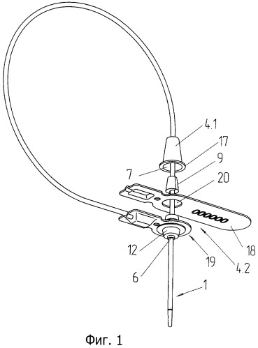 Гибкое запорно-пломбировочное устройство (патент 2415245)