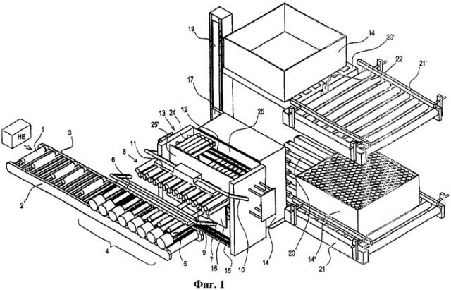 Способ автоматической упаковки контейнеров (патент 2362715)