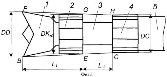 Компоновка низа бурильной колонны (патент 2291267)