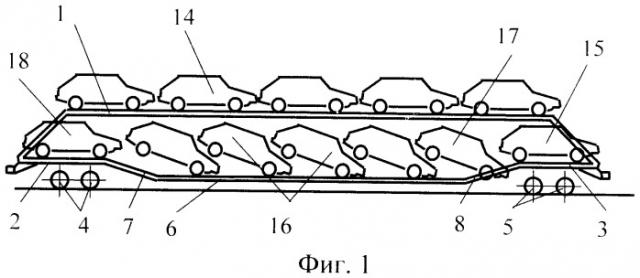 Вагон для перевозки автомобилей (патент 2390445)