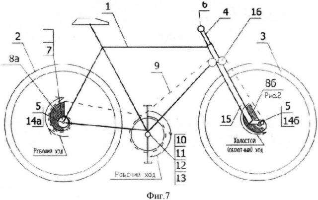 Привод велосипеда (варианты) (патент 2539260)
