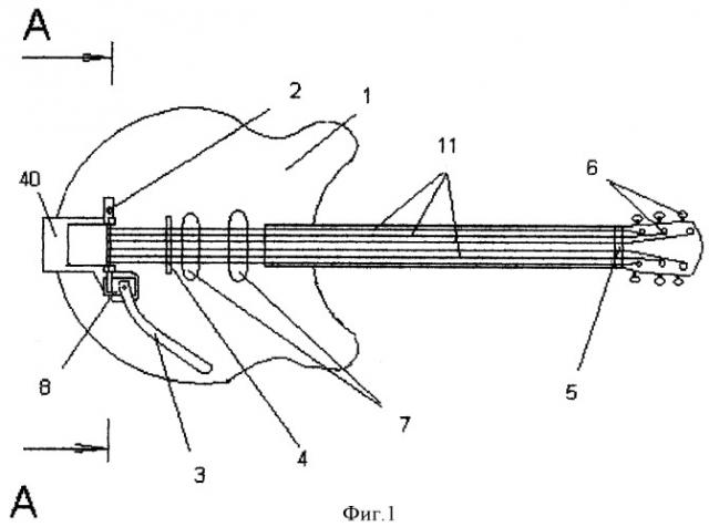 Фиксатор строя барабанного механизма тремоло струнного музыкального инструмента (патент 2364954)