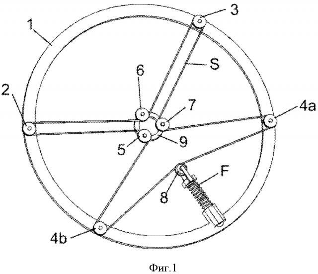 Способ натяжения ремня, цепи или троса в универсальной самоцентрирующейся системе (патент 2604249)