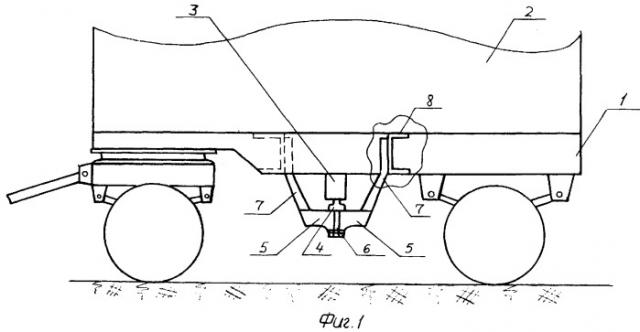 Самосвальное прицепное транспортное средство (патент 2272722)
