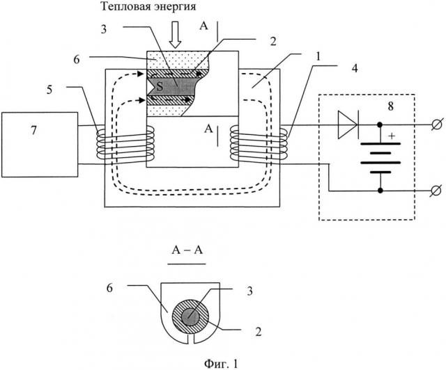 Устройство для непосредственного преобразования тепловой энергии в электрическую (патент 2620260)