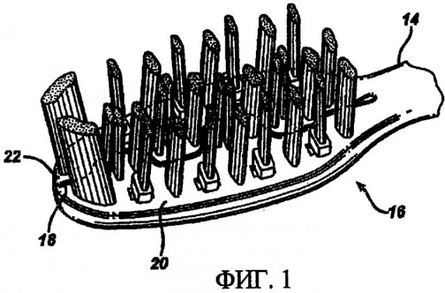 Головка зубной щетки (патент 2422070)