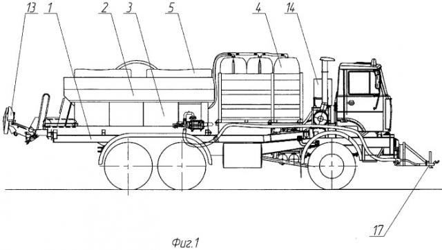 Дорожная машина для очистки автомобильных дорог (патент 2292413)