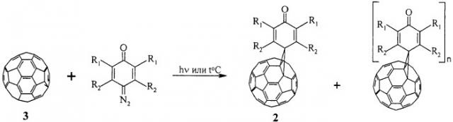 Способ получения циклоалкилиденгомо(c60-ch)[5,6]фуллерена (патент 2417980)