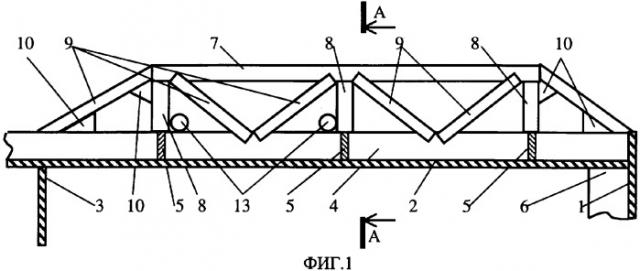 Корпус судна (патент 2366585)