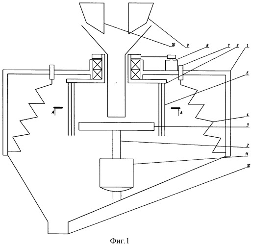Агрегат для смешения сыпучих материалов (патент 2321447)