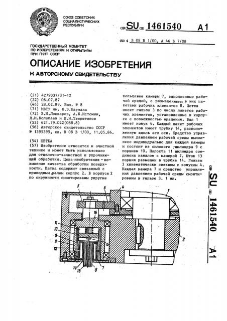 Щетка (патент 1461540)