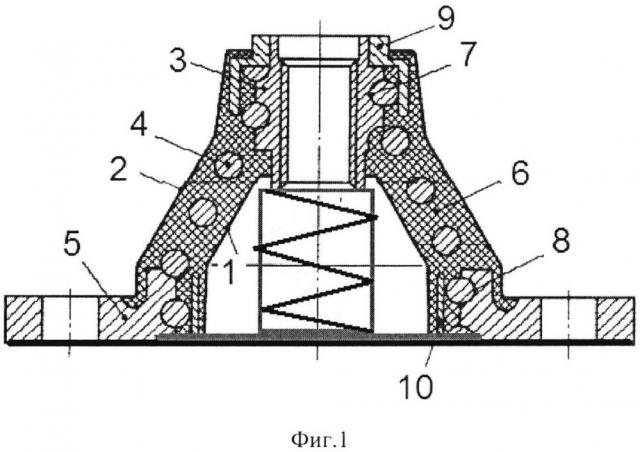 Резинометаллическое виброизолирующее устройство (патент 2639361)