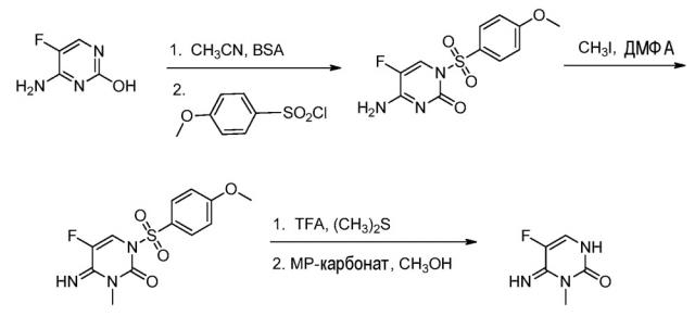Производные n-(замещенного)-5-фтор-4-имино-3-метил-2-оксо-3,4-дигидропиримидин-1(2н)-карбоксилата (патент 2638556)