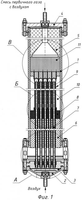 Батарея твердооксидных топливных элементов (патент 2597873)
