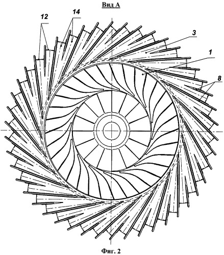 Ступень центробежного компрессора (патент 2452876)