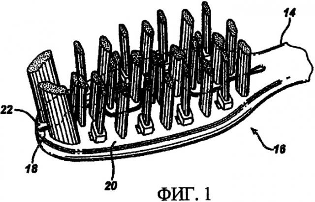 Головка зубной щетки (патент 2422069)