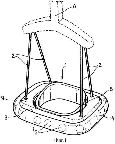 Несущее устройство для детских качелей (патент 2341170)