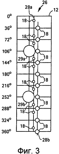 Конструкция со смесительными отверстиями и способ улучшения однородности топливовоздушной смеси в камере сгорания (варианты) (патент 2449219)