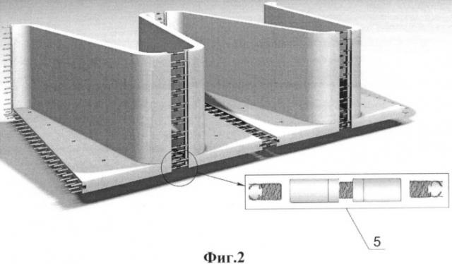 Способ возведения тонкостенного лабиринтного водослива из сборных железобетонных элементов (патент 2506369)
