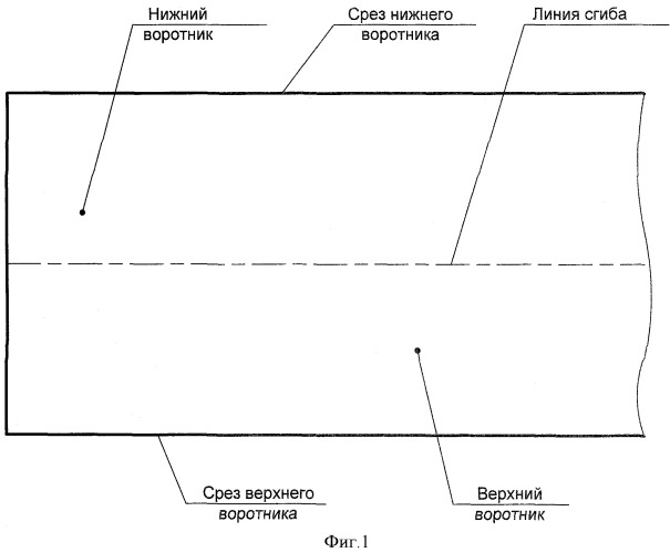 Способ изготовления втачного воротника (патент 2377943)