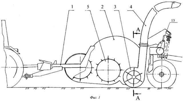 Прицепная уборочная машина (патент 2299550)