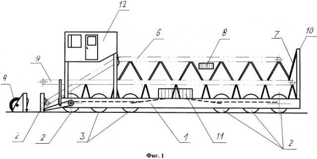 Самоходный дорожно-строительный агрегат (патент 2541966)