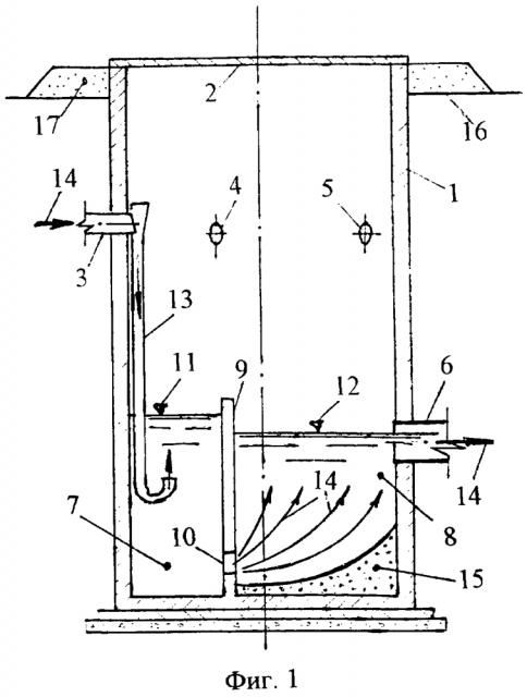 Дренажный перепадный колодец (патент 2598043)