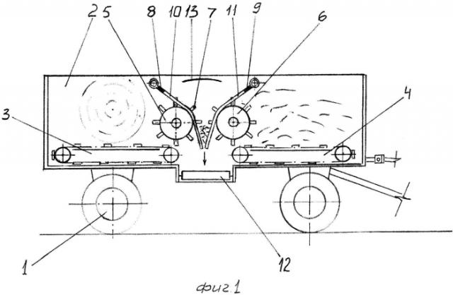 Мобильный раздатчик-измельчитель стебельчатых кормов (патент 2549286)
